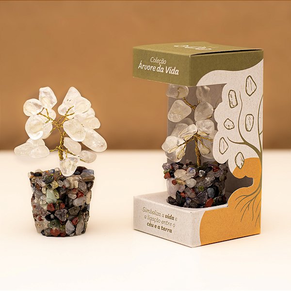 Mini Árvore Cristal de Quartzo  - Coleção Árvore da Vida