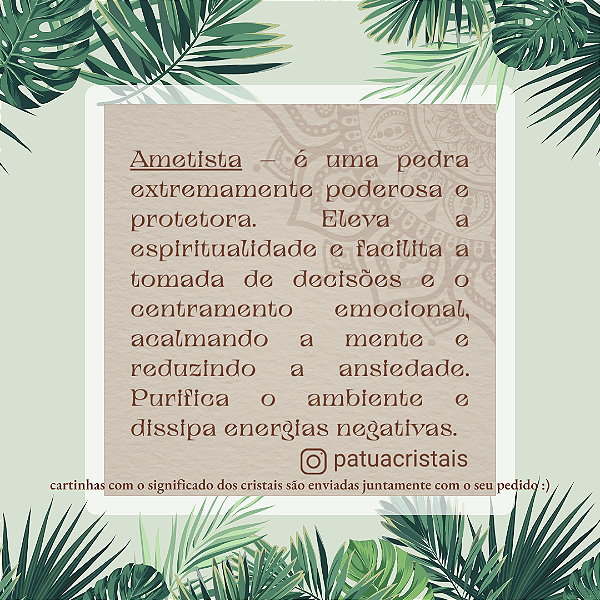 Coração Drusa Ametista Gladis