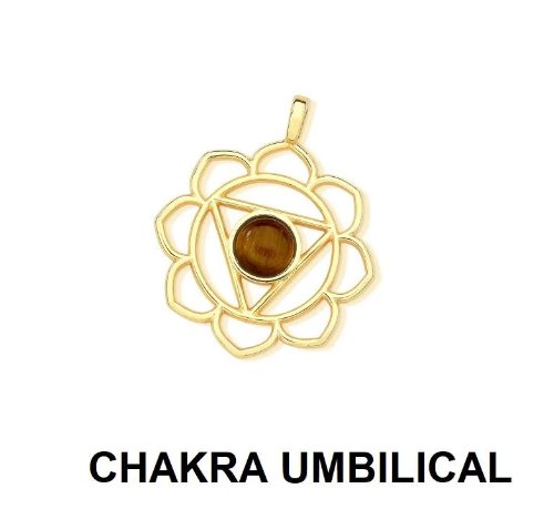 Pingente Chakras - Umbilical - Folheado a Ouro
