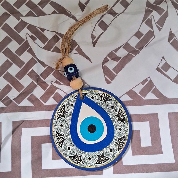 Móbile Olho Grego Porcelana 7cm - Gota