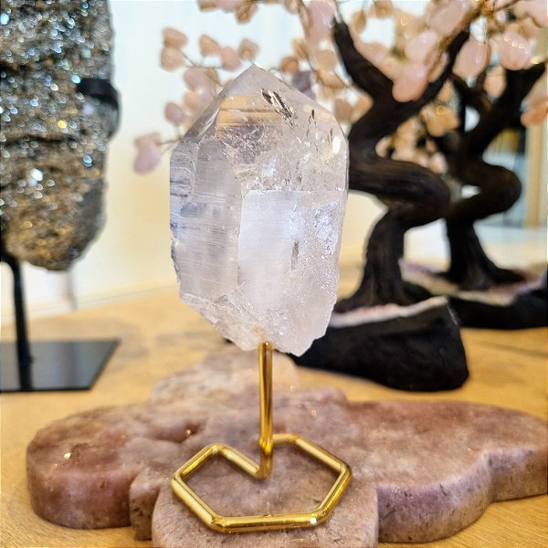 Cristal de Quartzo - Base de Ferro