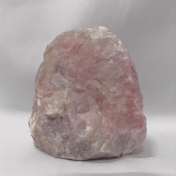Quartzo Rosa Bruto Bse Serrada 2,2kg
