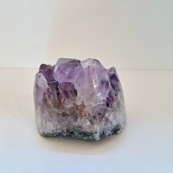 Drusa Redonda Ametista - Lateral Polida