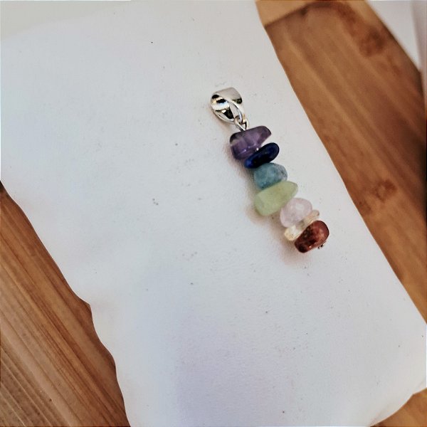 Mini Pingente Chakras - Ródio Branco
