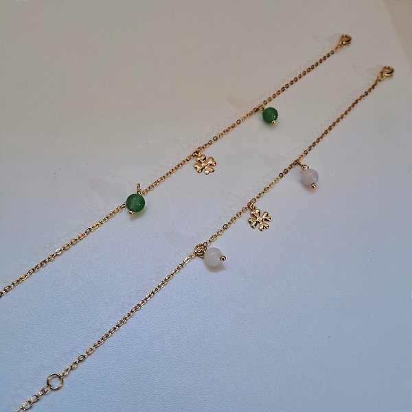 Pulseira Trevo - Folheado a Ouro