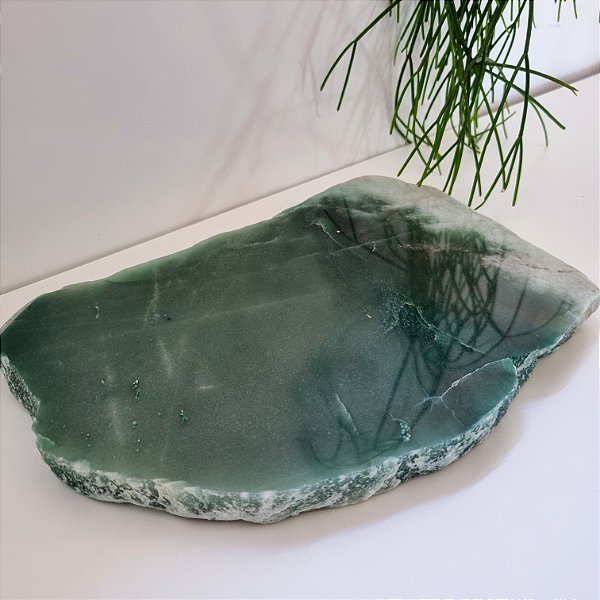 Chapa Quartzo Verde - Borda Bruta