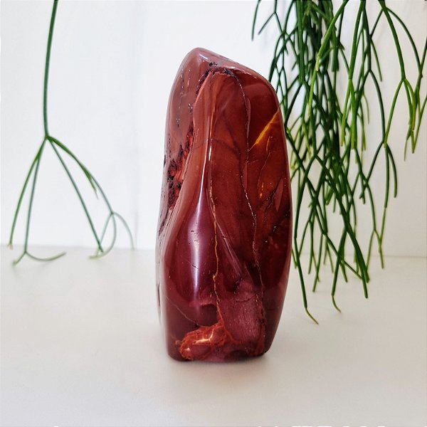 Forma-Livre Jaspe Mokaita Polida - Base Serrada