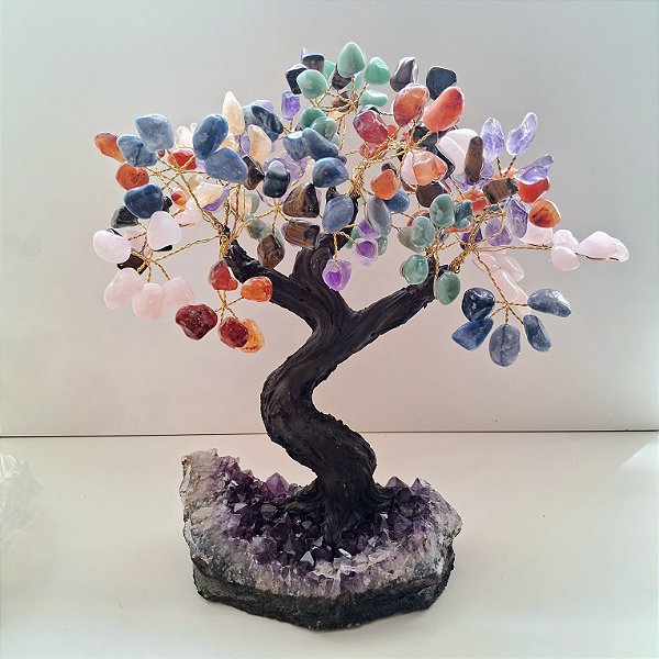 Árvore Chakras - Base Ametista - 36 Galhos