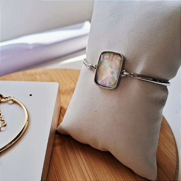 Pulseira Nautilus Facetada Quadrada