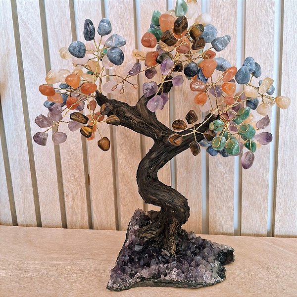 Árvore Chakras - Base Ametista - 36 Galhos