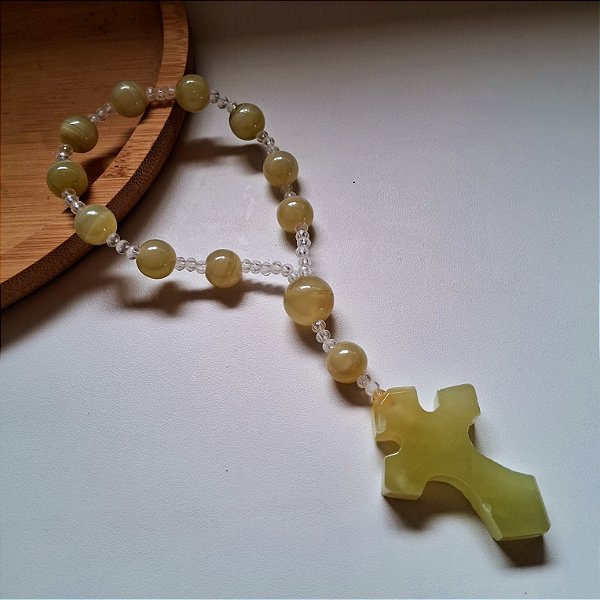 Terço de Mão Ônix