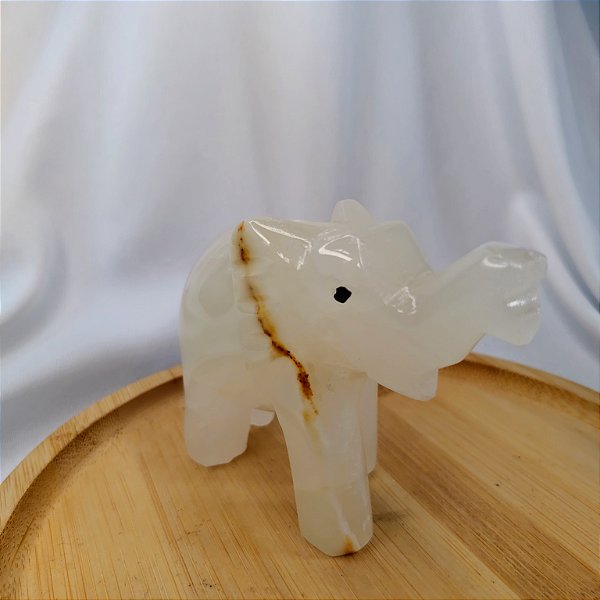 Elefante Ônix Verde 10cm