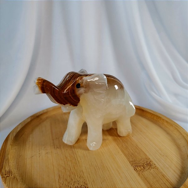 Elefante Ônix Verde 10cm