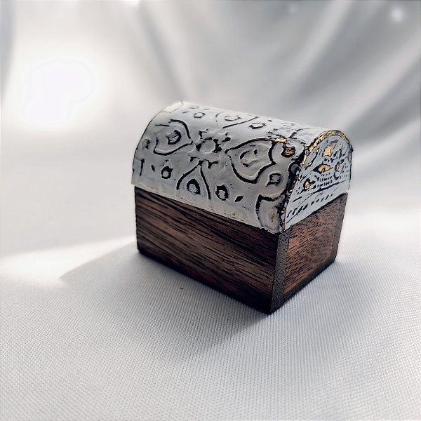 Caixa Indiana Decorada Arabesco P Madeira