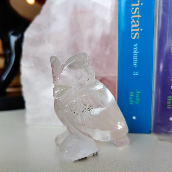 Coruja Cristal de Quartzo