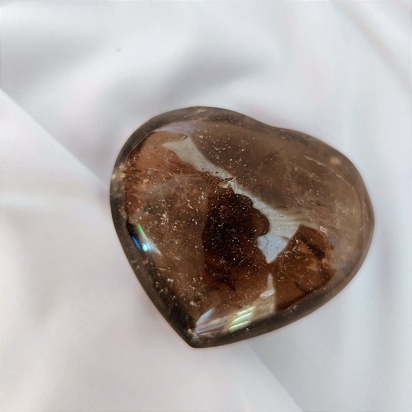 Coração Quartzo Fumê