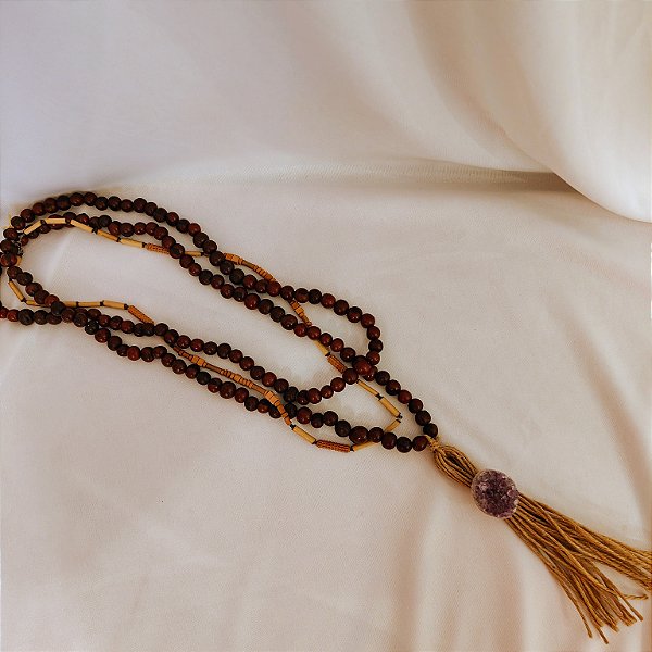 Colar de Mesa Itaparica Beringela - Sementes