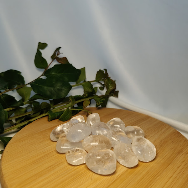 Pedra Rolada Cristal de Quartzo Natural