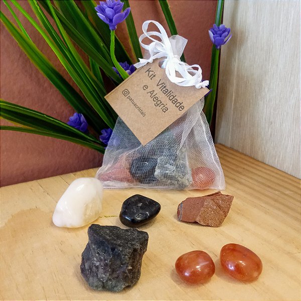 Kit de Cristais Vitalidade e Alegria