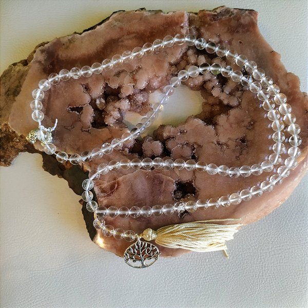 Japamala Cristal de Quartzo 8mm - 108 Contas