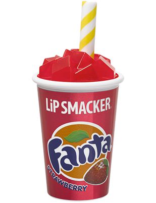 Lip Balm Copo Fanta Morango - Lip Smacker Fanta Strawbeey Cup