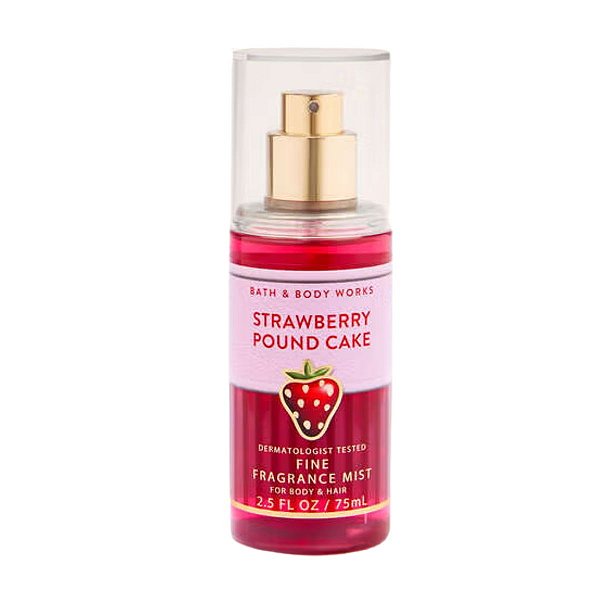 Bath & Body Works - Mini Body Splash Strawberry Pound Cake