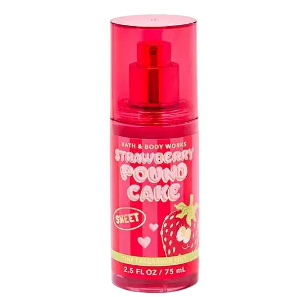 Bath & Body Works - Mini Body Splash Strawberry Pound Cake