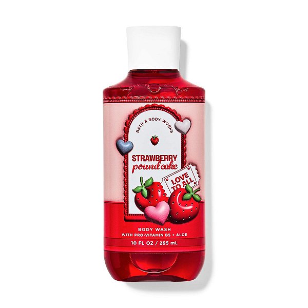 Bath & Body Works - Shower Gel De Banho Sabonete Corporal Strawberry Pound Cake