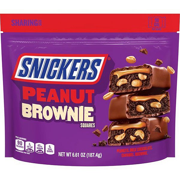 Snickers - Peanut Brownie Squares