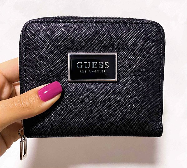Guess - Carteira Pequena Feminina Black