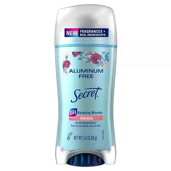 Desodorante Secret Aluminium Free Real Rose 68g