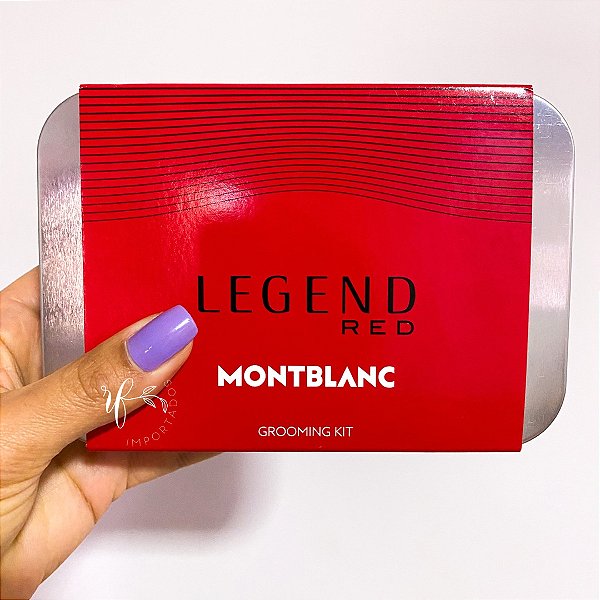 Montblanc - Kit Perfume Legend Red Masculino Edp + Hidratante Facial + Gel de banho
