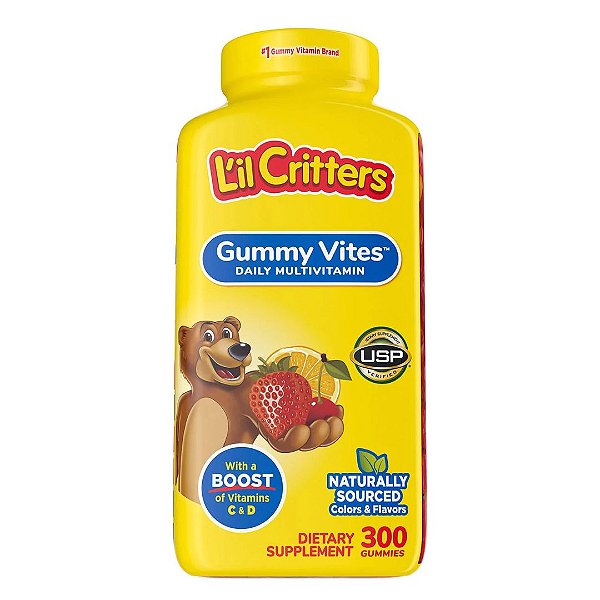 L'il Critters - Multivitamínico Infantil Gummy Vites 300 gomas