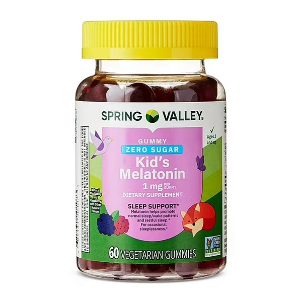 Melatonina Infantil 1mg - 60 Gummies Spring Valley