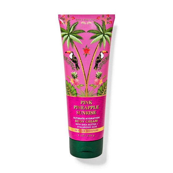 Bath & Body Works - Creme Hidratante Corporal Body Cream Pink Pineapple Sunrise