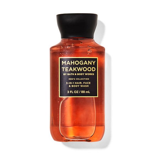 Bath & Body Works - Mini Shower Gel De Banho Sabonete Corporal Mahogany Teakwood