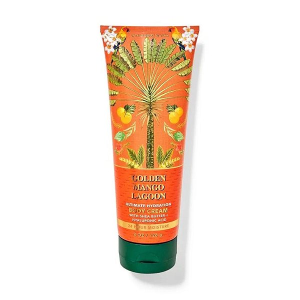Bath & Body Works - Creme Hidratante Corporal Body Cream Golden Mango Lagoon