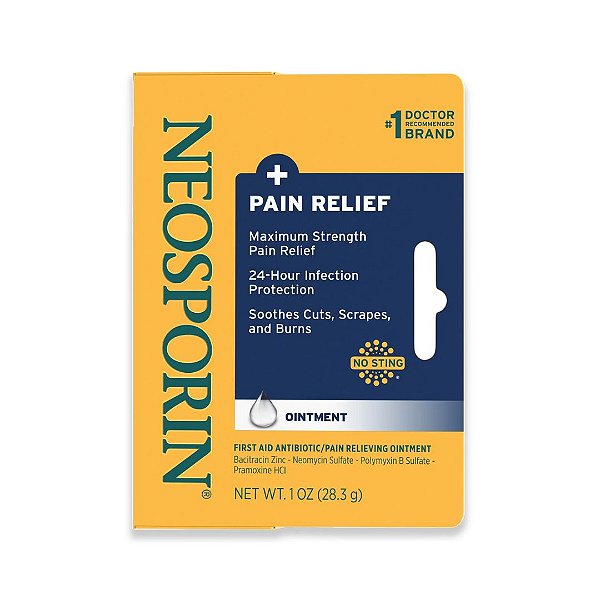 Neosporin - Pomada Antibiótica Cicatrizante Pain Relief 28.3g