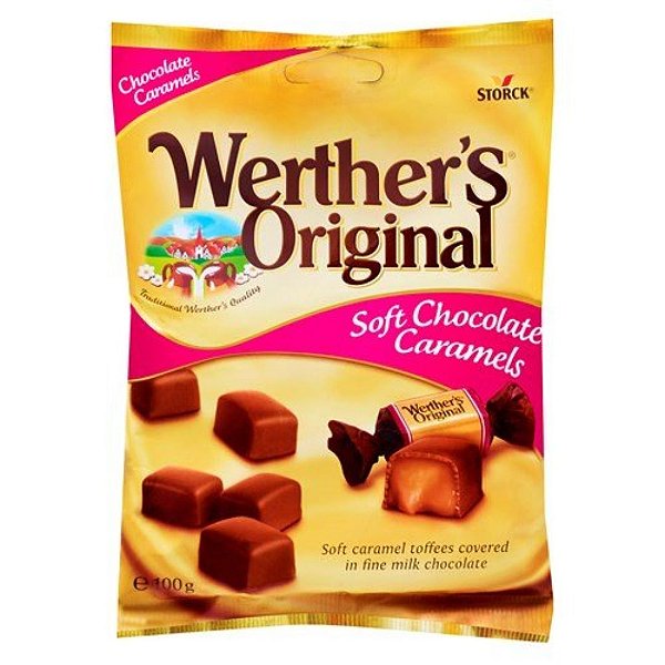 Werther's Original - Bala de Caramelo com Cobertura de Chocolate Soft Chocolate Caramels
