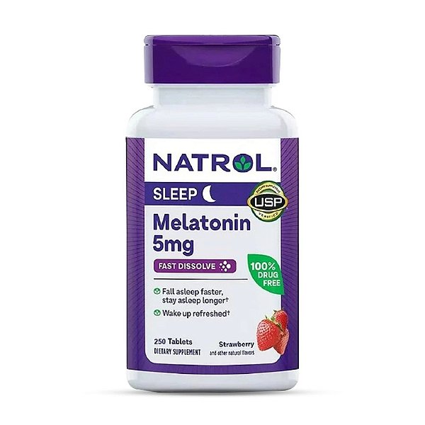 Melatonina 5mg Fast Dissolve - Natrol 250 tabletes