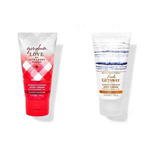 Bath & Body Works - Kit Mini Hidratante Corporal Gingham Love + Fresh Getaway
