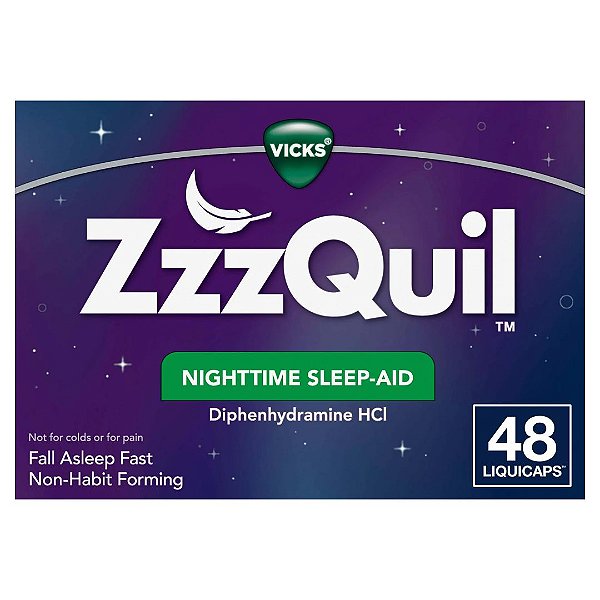 Vicks - ZzzQuil Nighttime Sleep Aid 48 Liquicaps