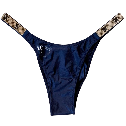 Victoria's Secret - Calcinha Shine Strap Brazilian Azul