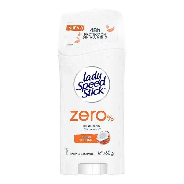 Desodorante Lady Speed Stick Zero Sem Alumínio Fresh Coconut 60g