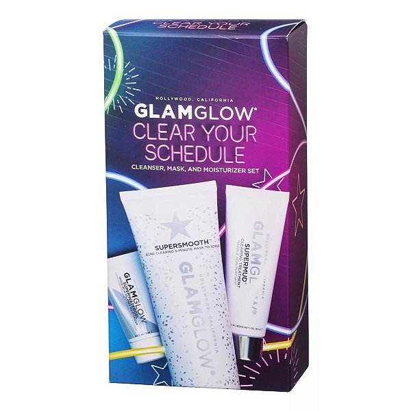 GlamGlow - Kit Clear Your Schedule Kit de Limpeza Para Pele