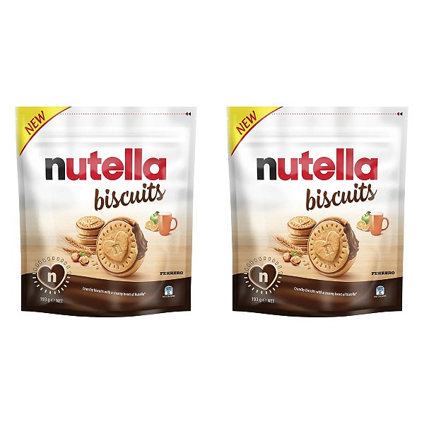 Nutella Biscuits Hazelnut Spread With Cocoa Sandwich Cookies 193g - 2 Unidades