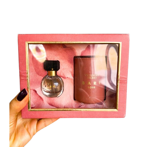 Victoria's Secret - Kit Mini Perfume Bare Rose + Vela