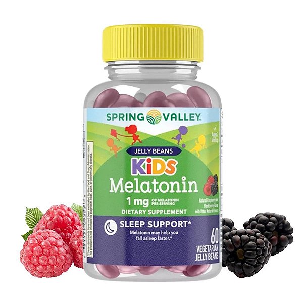 Melatonina Infantil 1mg - 60 Jelly Beans Spring Valley