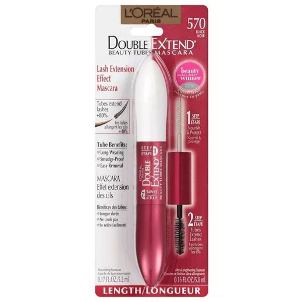 Loreal - Máscara de Cílios Double Extend Beauty Tubes 570