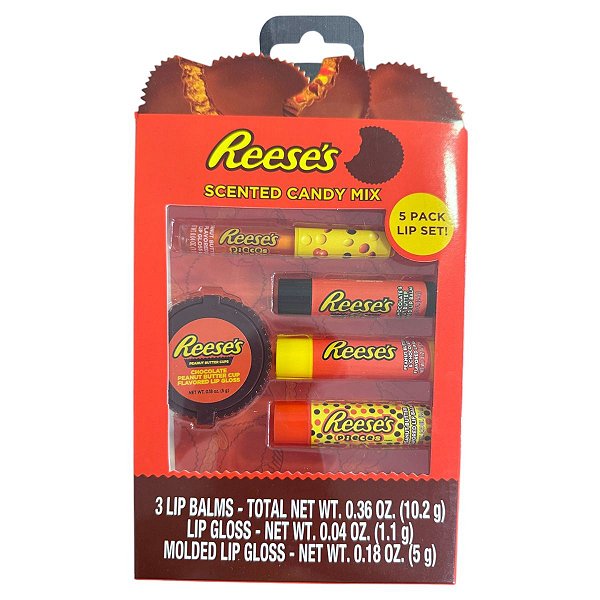 Reeses - Kit Mix Hidratante Labial Lip Balm E Gloss
